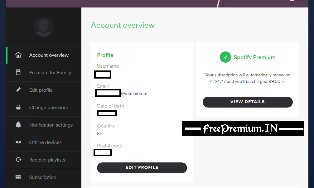 Free Spotify Account Premium 2015